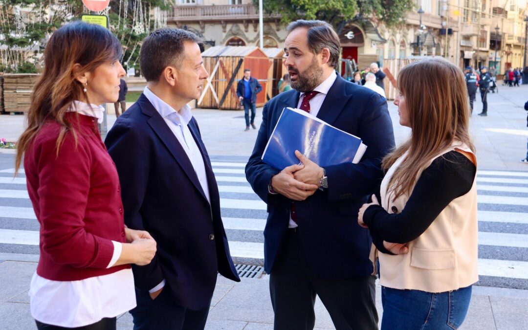 Núñez reclama a Page inversiones en Albacete por valor de más de 145 millones de euros para que la ciudad avance hacia el futuro